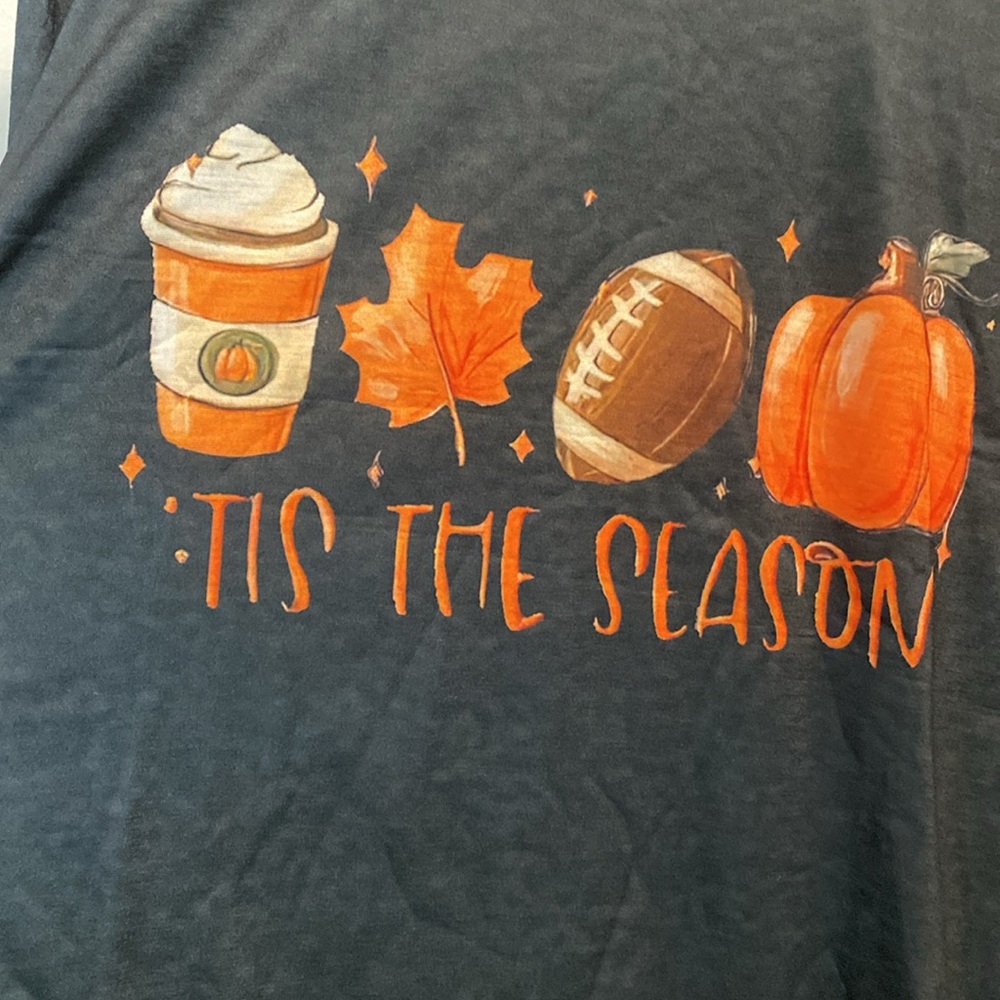 HP 10/15/25!! Fall Football and Halloween Graphic Print Long Sleeve Shirt - Picture 6 of 9